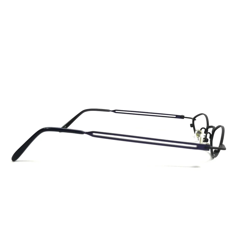 ogi Eyeglasses Frames 9006 COL. 501 Black Purple Oval Wire Rim 43-20-140